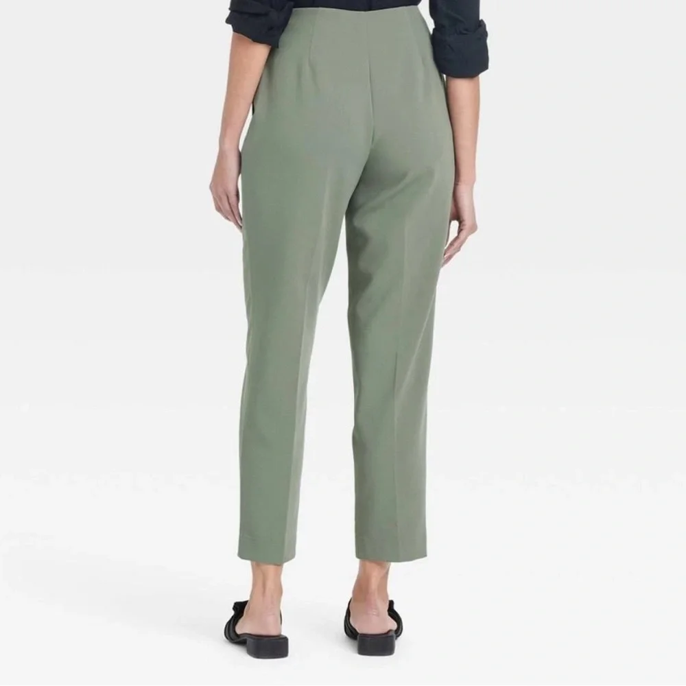 High-Rise Tailored Trousers - A New Day Olive size 8 - Picture 2 of 8